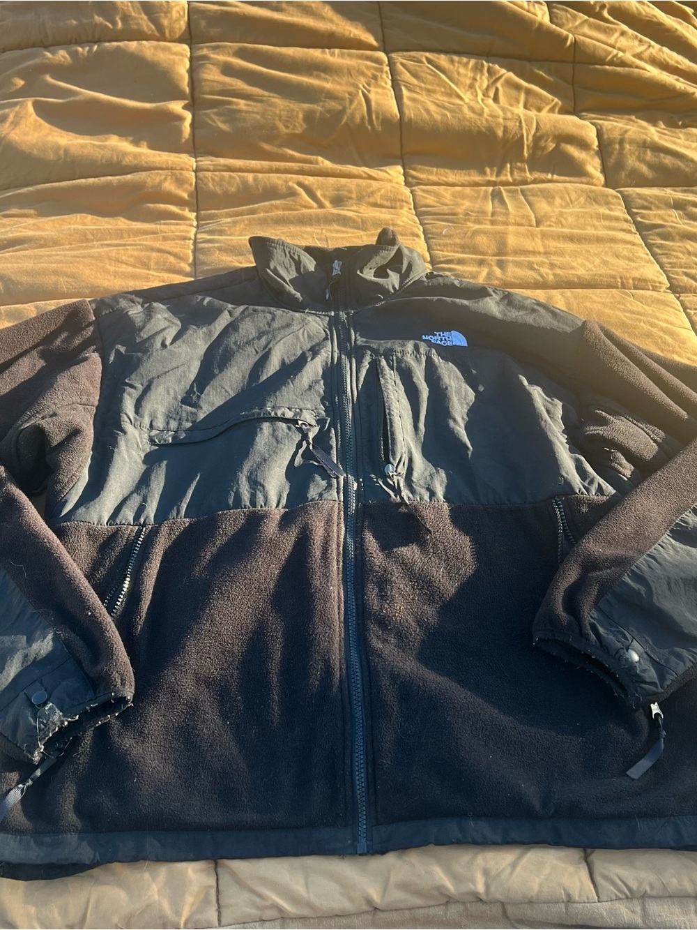 Vtg The North Face Denali Black Men's Fleece Performance Jacket Polartec Size XL